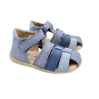 Sandales en cuir bleu - 23