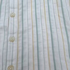 Ensemble chemise rayée et short vert bébé - 18 mois