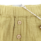Pantalon en gaze de coton kaki – 6 mois