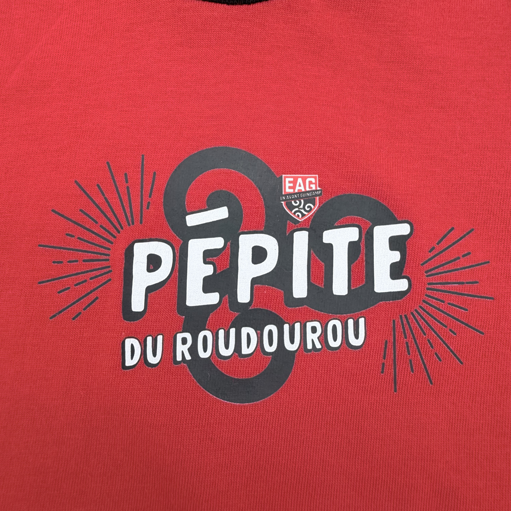T-shirt rouge EAG “Pépite du Roudourou” — 12 mois