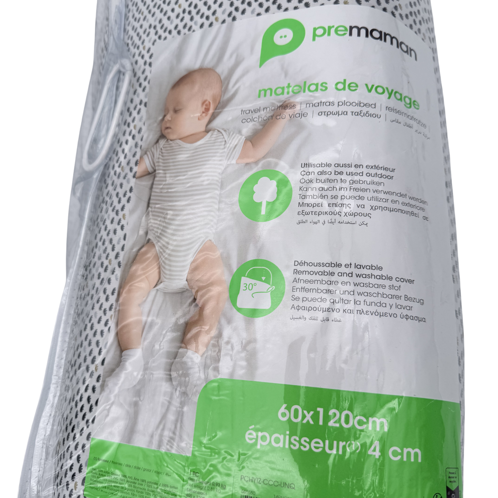 Matelas de voyage bébé 60 x 120 cm