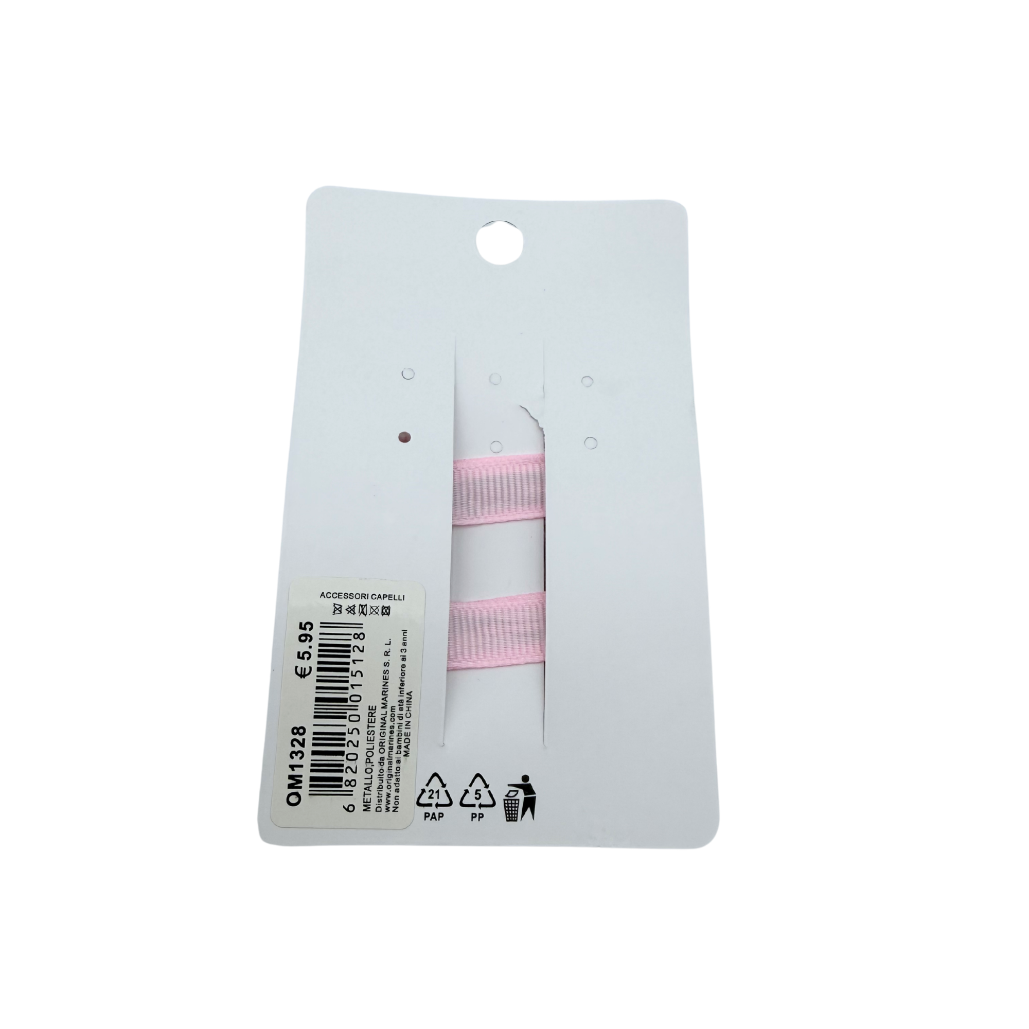 Lot de 2 barrettes nœud — Rose poudré