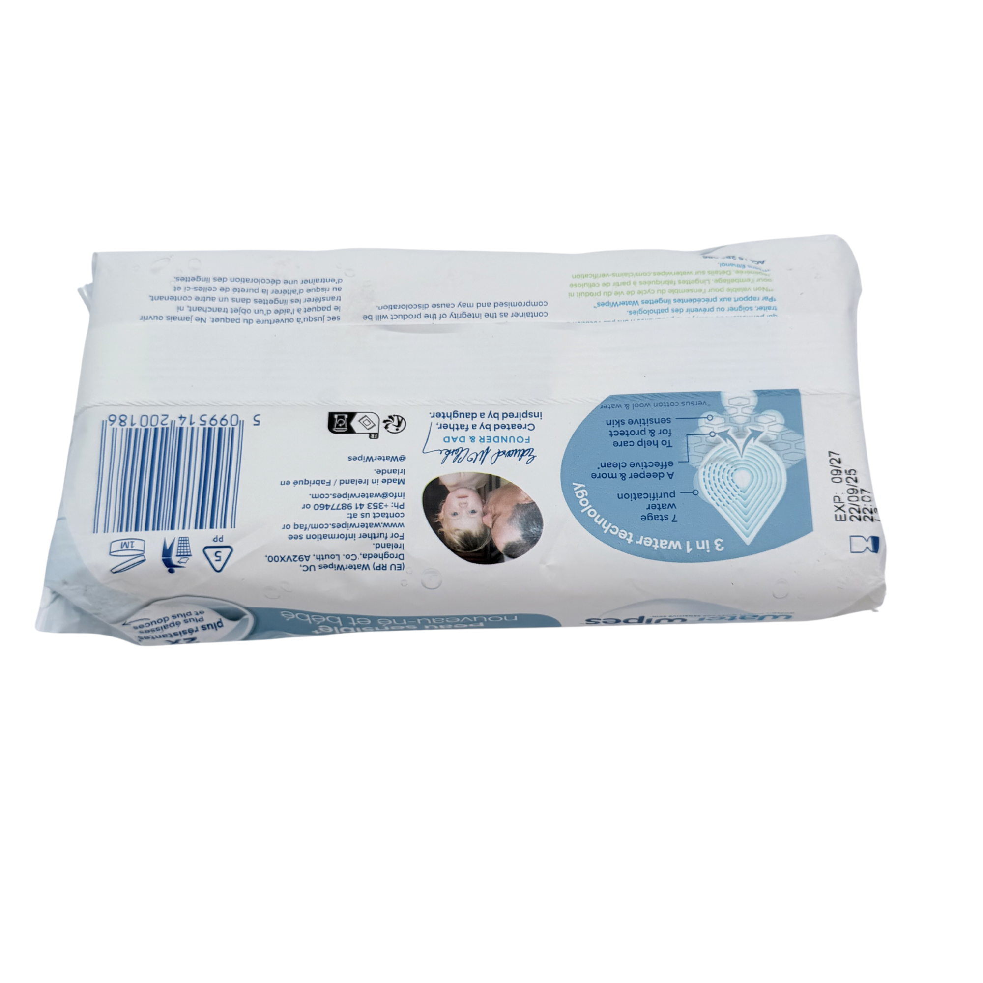 Paquet de 60 lingettes
