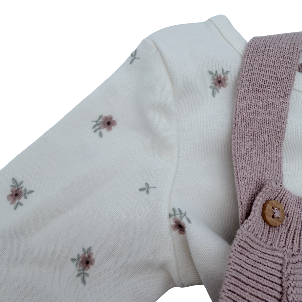 Ensemble tricot lapin — 2-3 mois