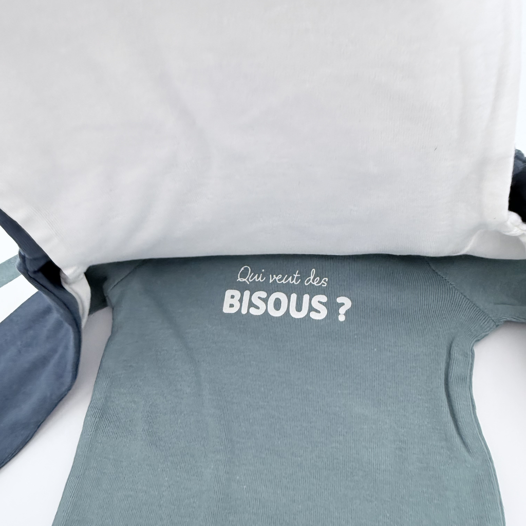 Lot de 3 bodies “Trop chou” — 12 mois