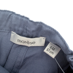 Pantalon bleu marine à volants - 6 mois