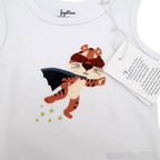 Lot de 2 bodies sans manches Tigre — 6 mois