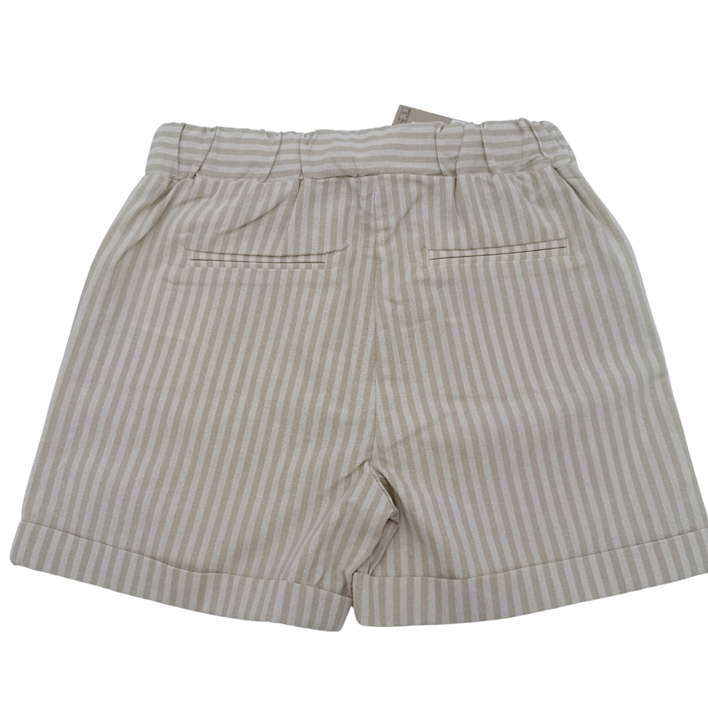 Short rayé écru en coton biologique — 4-5 ans