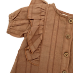 Blouse marron — 1-2 mois