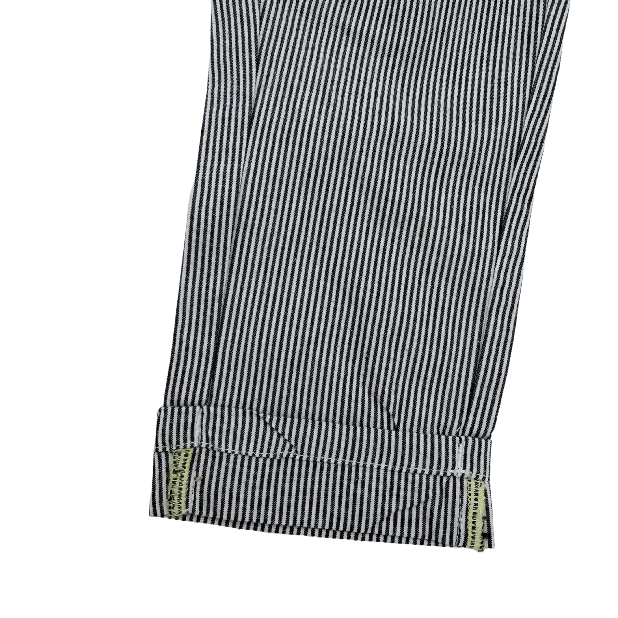 Pantalon rayé gris et blanc en coton — 2 ans