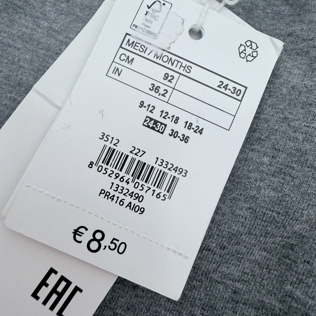 Legging gris chiné — 24-30 mois