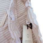 Short rayé écru en coton biologique — 6 ans