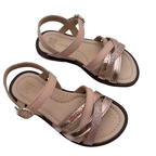 Sandales rose poudré et rose doré — 27