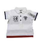 Polo blanc imprimé pirate — 6 mois