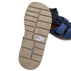 Sandales ouvertes bleu marine et bleu denim — 32