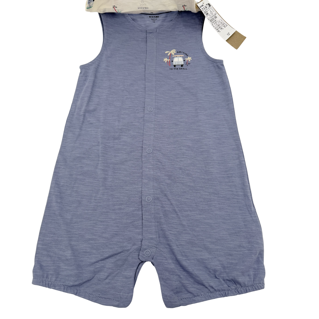 Lot de 2 combishorts sans manches — 36 mois