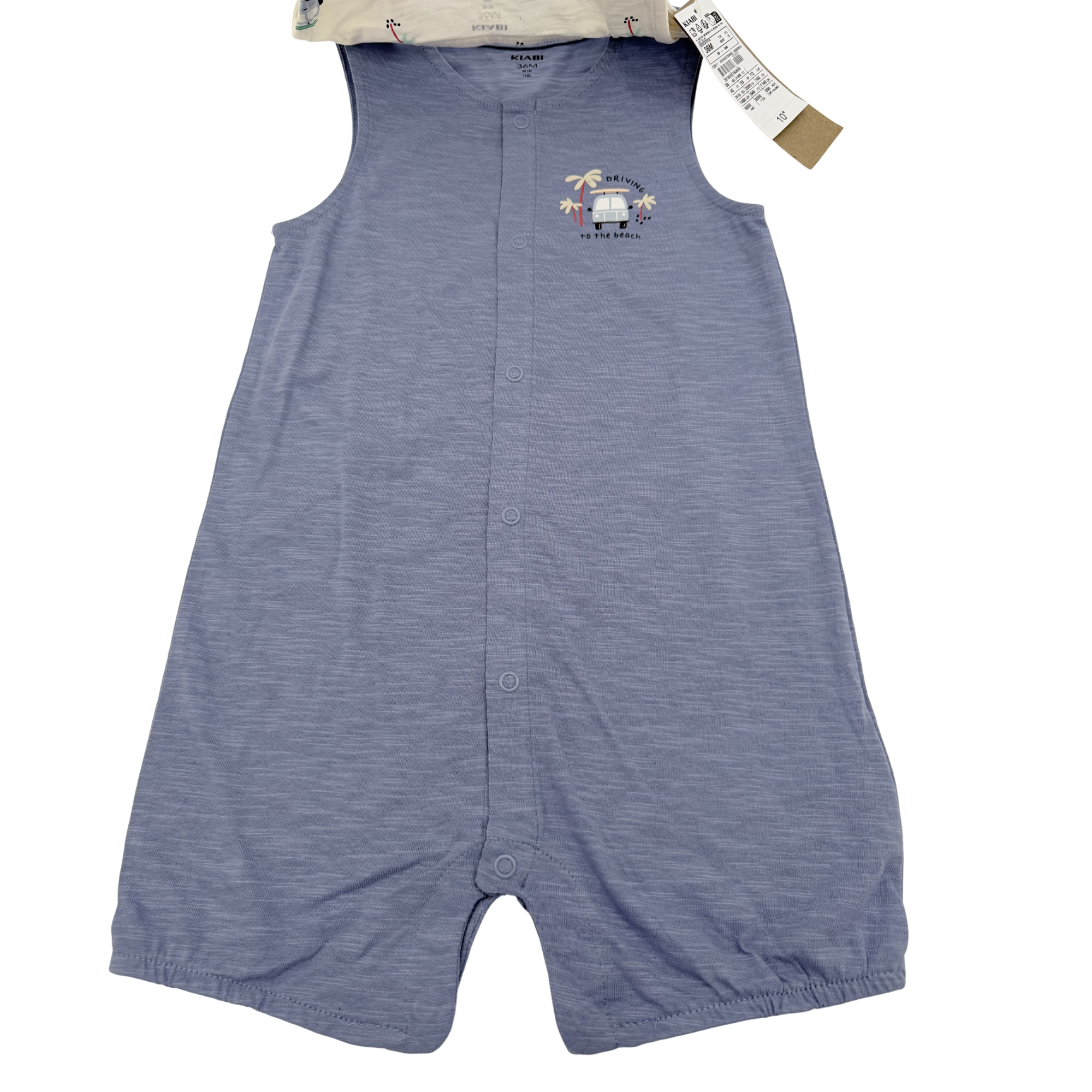 Lot de 2 combishorts sans manches — 36 mois