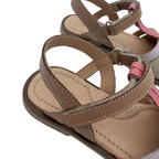 Sandales rose, camel et dorées — 29