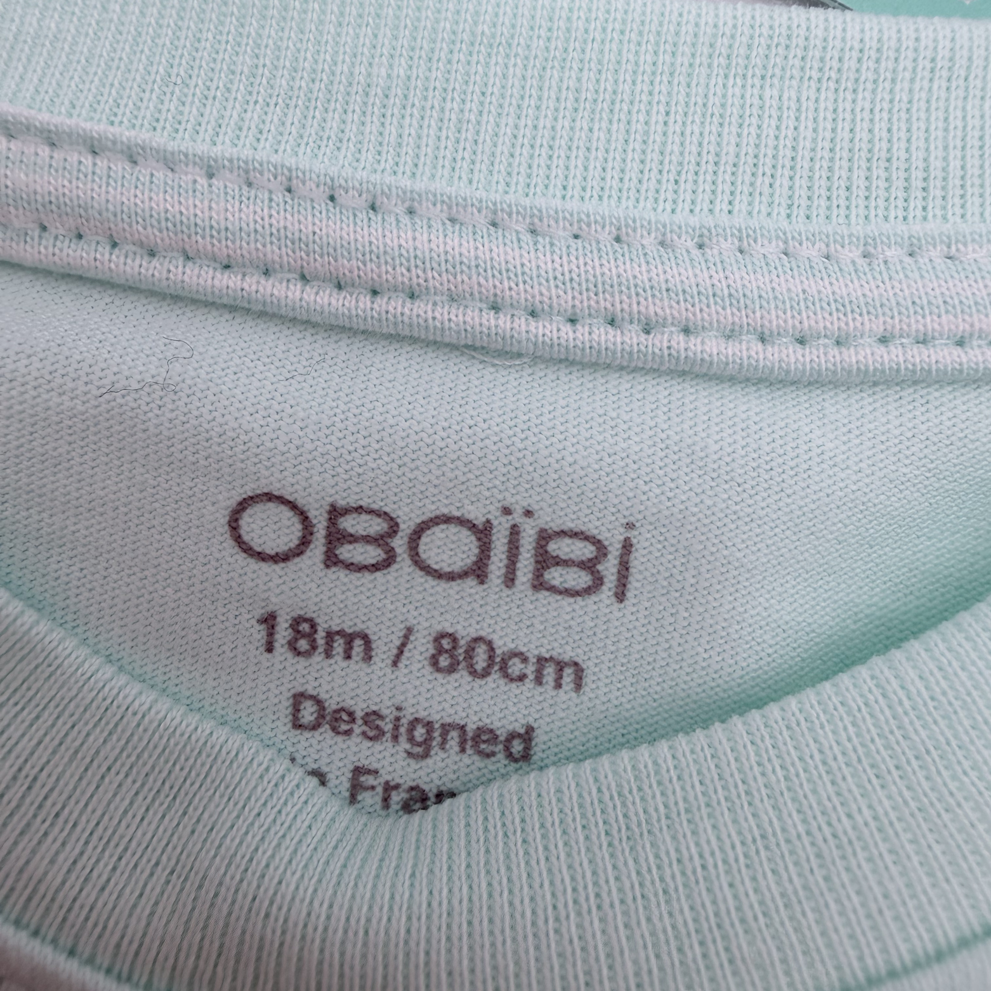 T-shirt menthe - 18 mois