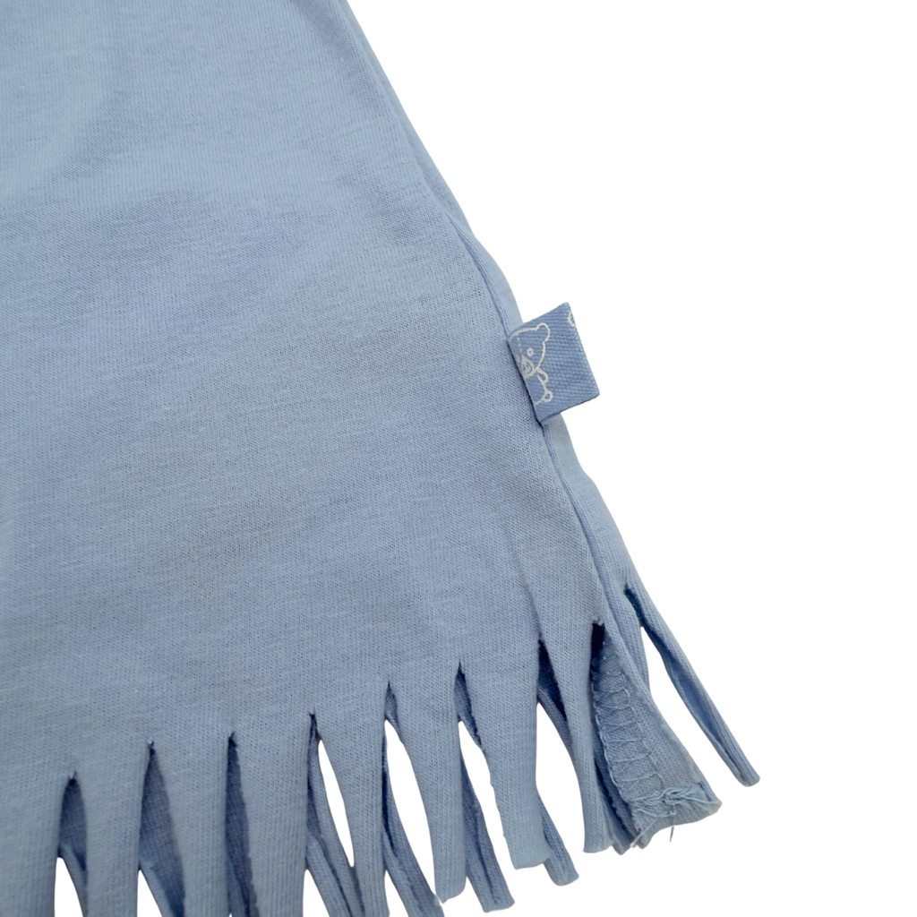 T-shirt bébé bleu fleurs smile — 9-12 mois
