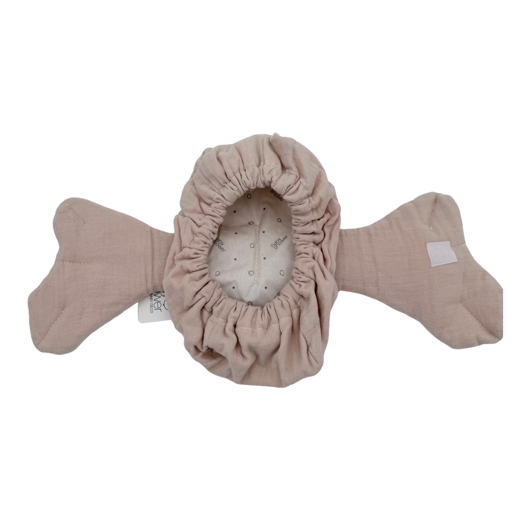 Housse lingette gaze de coton nude