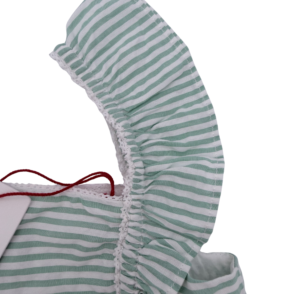 Combishort menthe et blanche - 24 mois