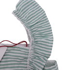 Combishort menthe et blanche - 24 mois