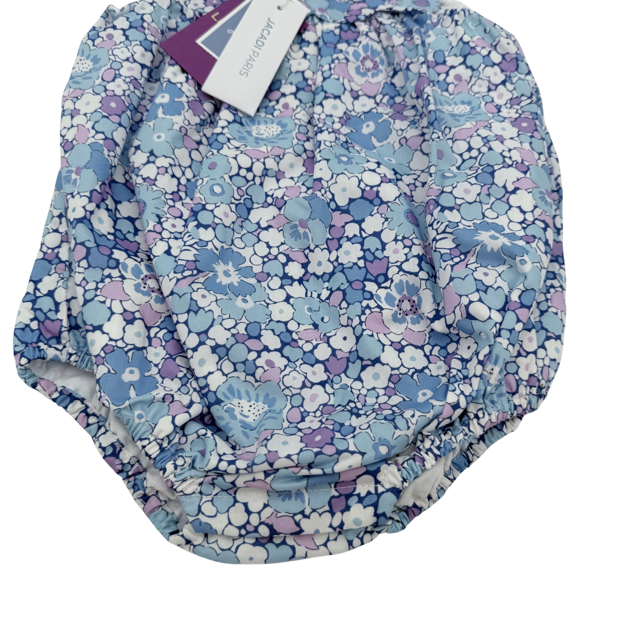 Barboteuse liberty bleue — 12 mois