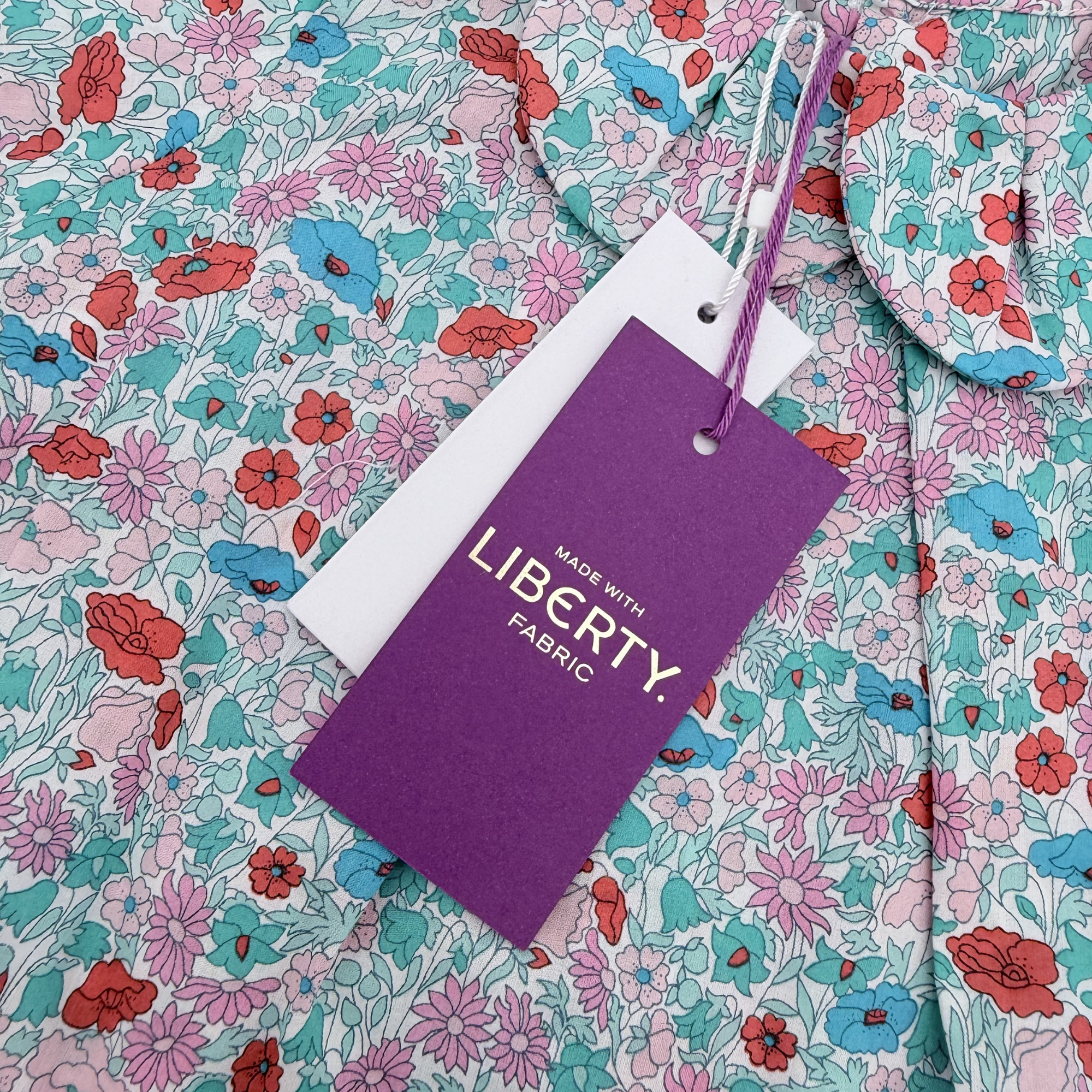 Blouse liberty à col volant — 12 mois