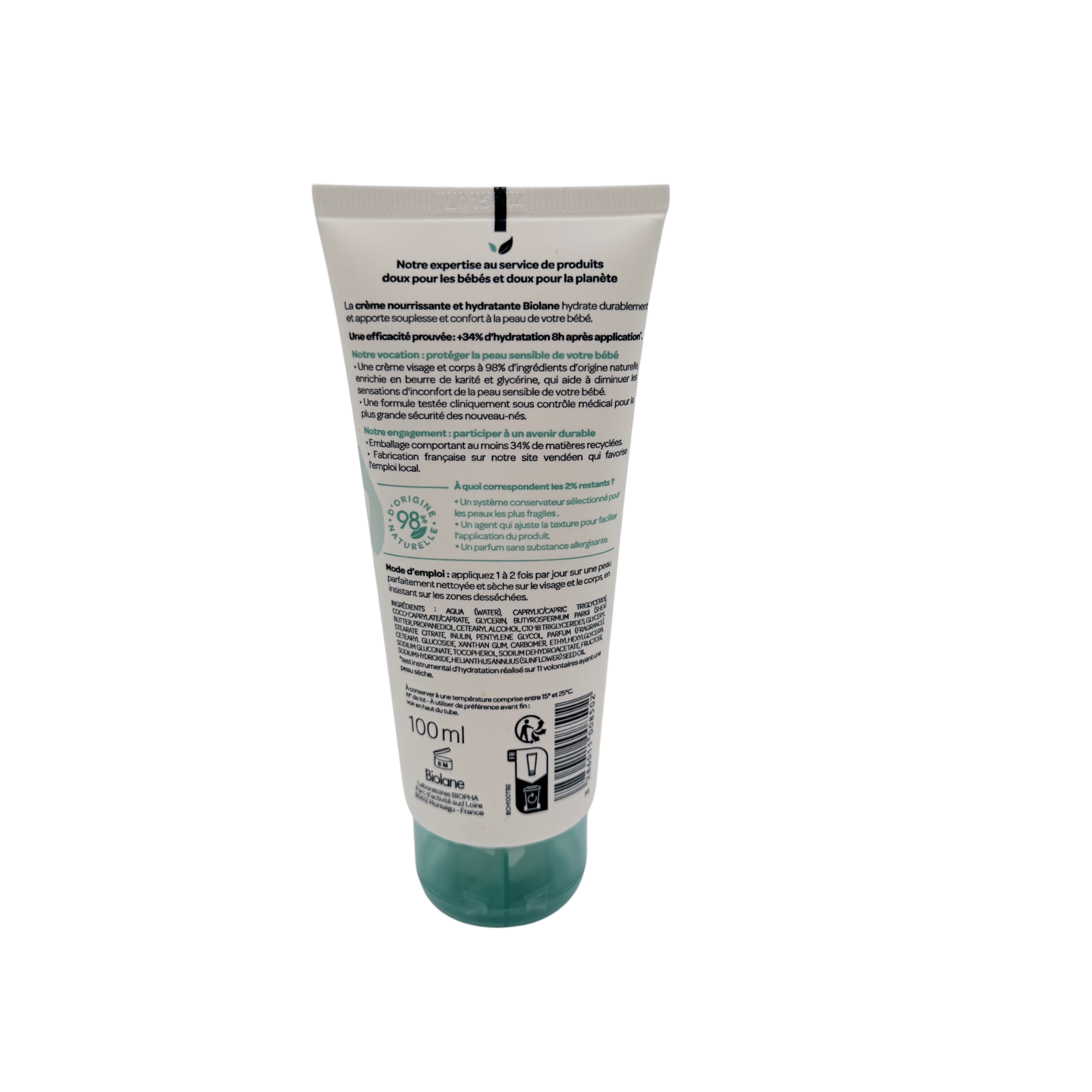 Crème nourrissante et hydratante — 100 ml