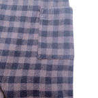 Ensemble salopette à carreaux et t-shirt blanc — 0-1 mois