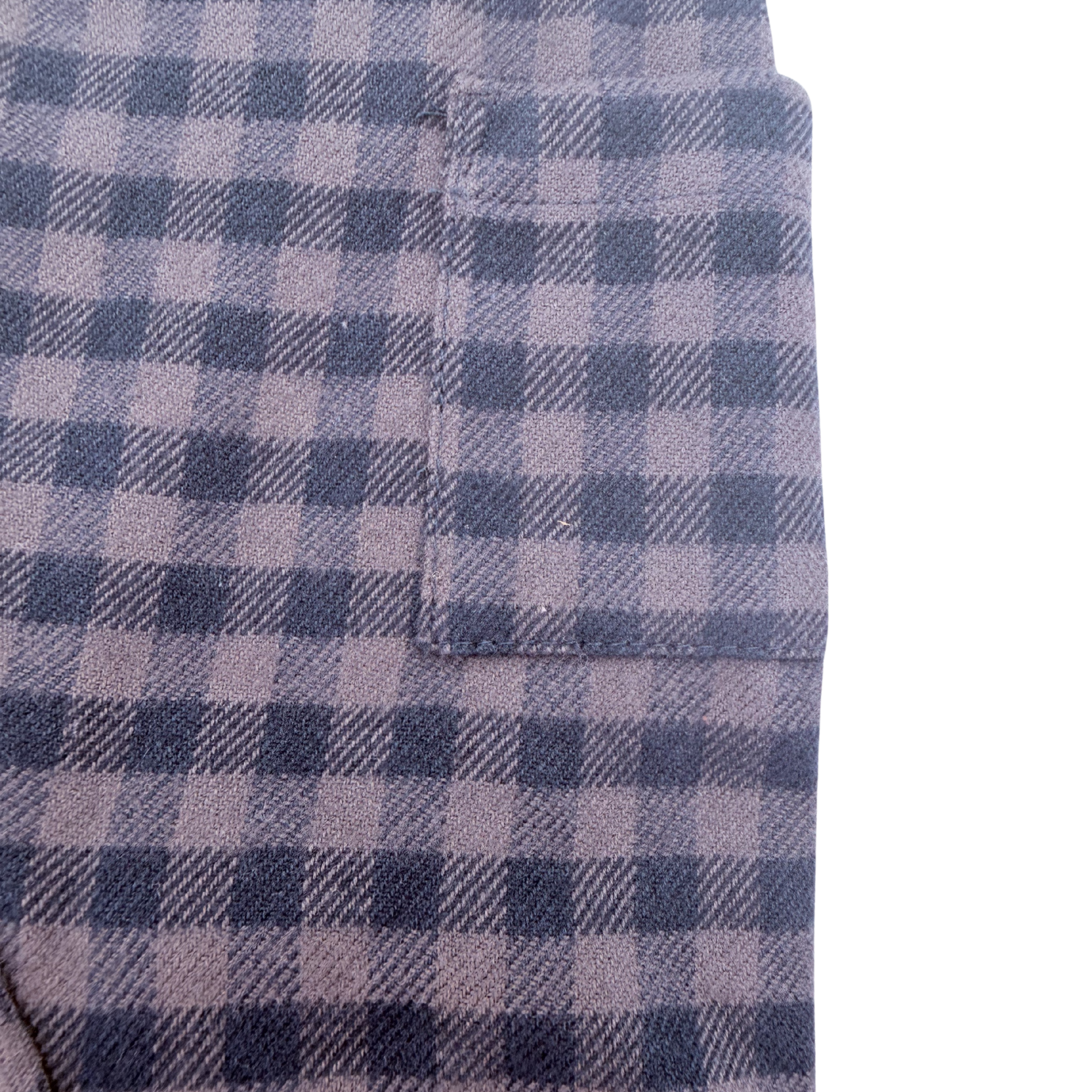 Ensemble salopette à carreaux et t-shirt blanc — 0-1 mois