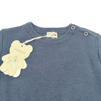 Pull bleu marine en maille fine - 6-9 mois