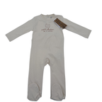 Pyjama écru motif “petit chaton de la famille” — 12 mois