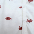 Combishort blanc imprimé crabes — 3 mois