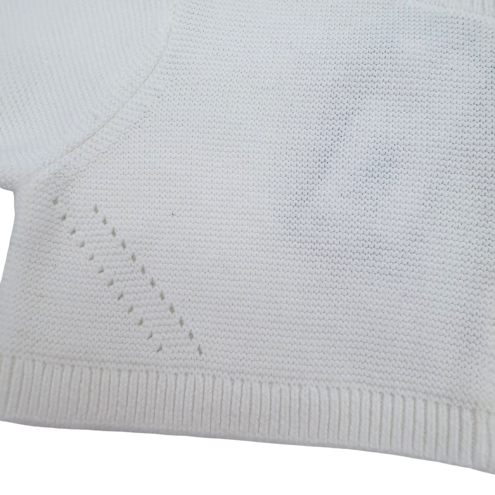 Boléro maille blanc — 6 mois