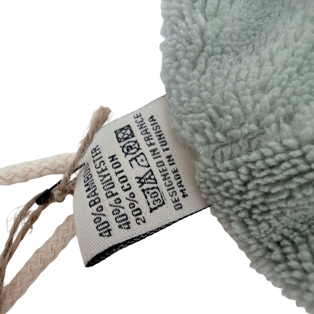 Fleur de douche éponge bambou vert sauge