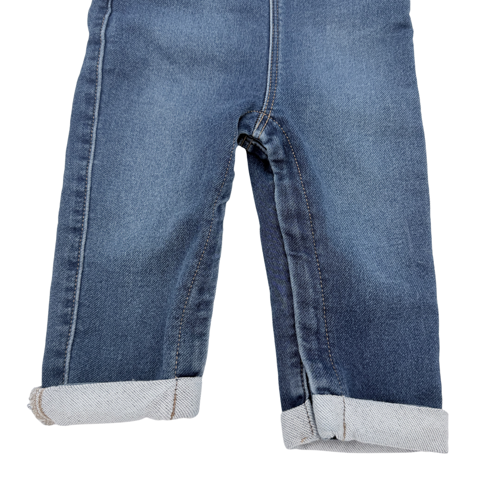 Salopette en jean bleu — 9 mois