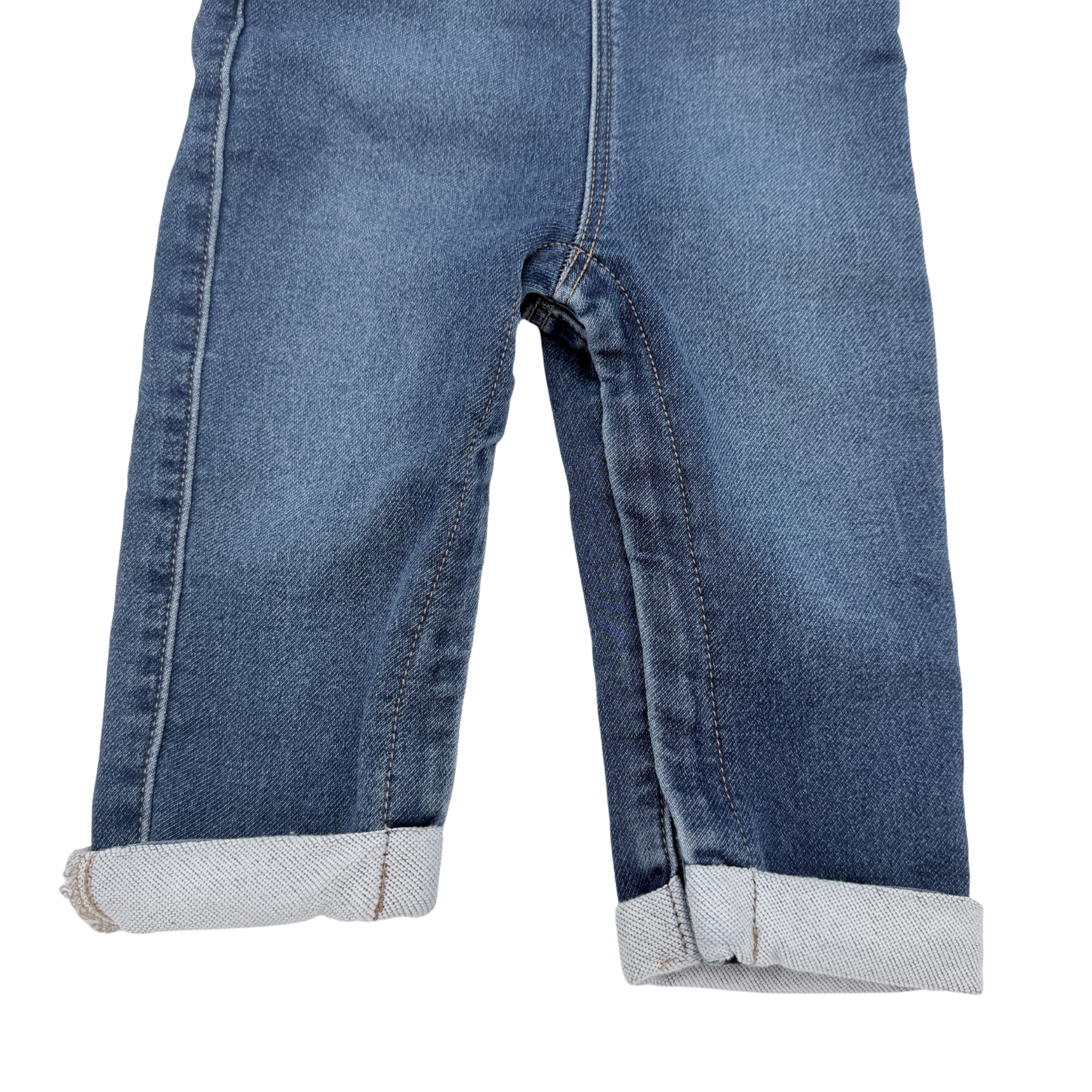 Salopette en jean bleu — 9 mois