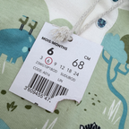 Body polo manches longues imprimé safari — 6 mois