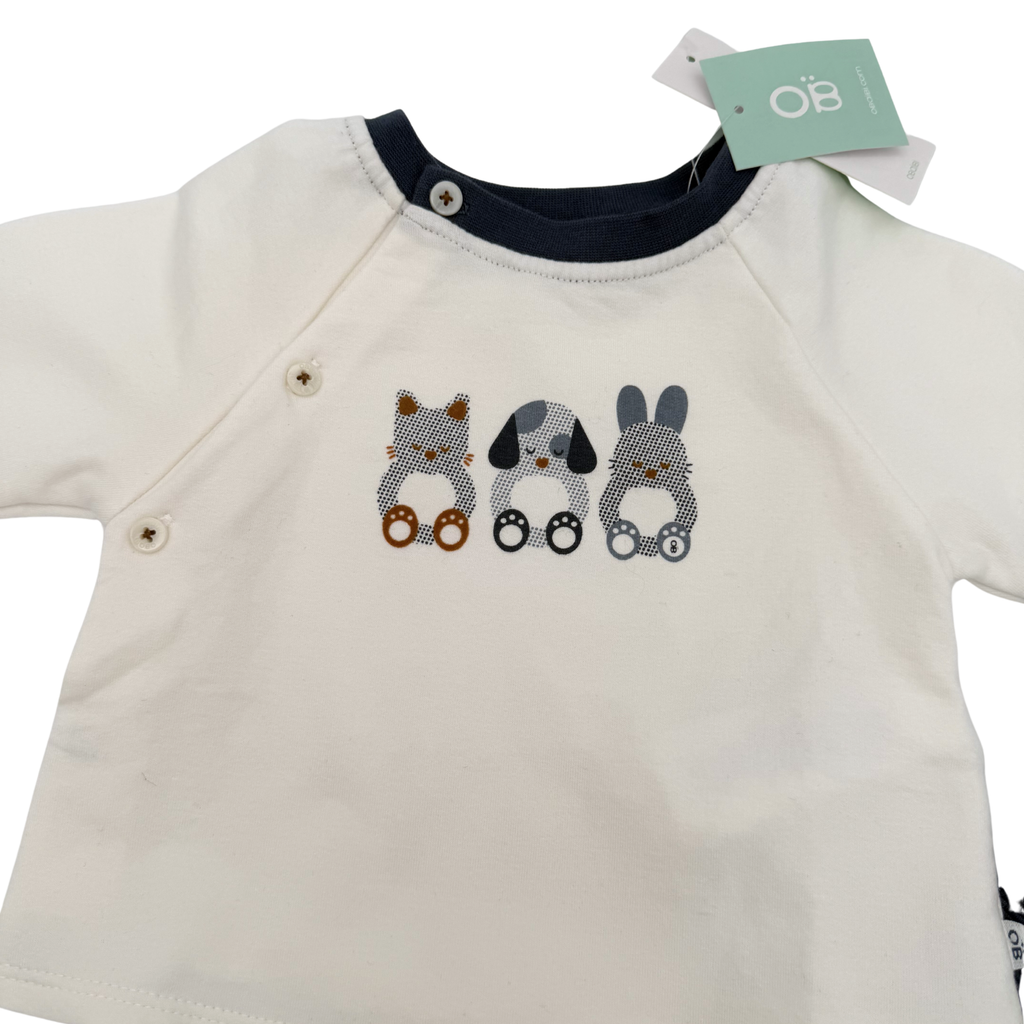 Ensemble bébé bleu marine — 3 mois