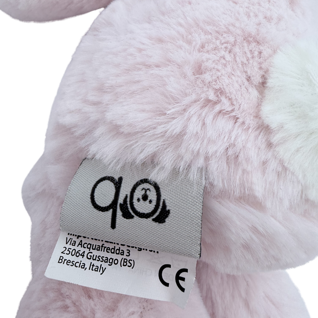 Peluche lapin rose — 25 cm