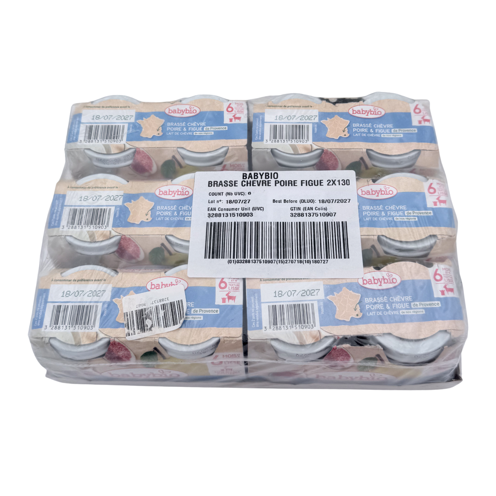Brassé chèvre poire figue — 12 pots
