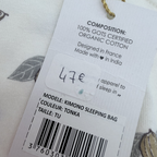 Kimono noué Californian Tonka — 0-3 mois