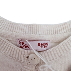 Gilet maille beige chiné — 9 mois