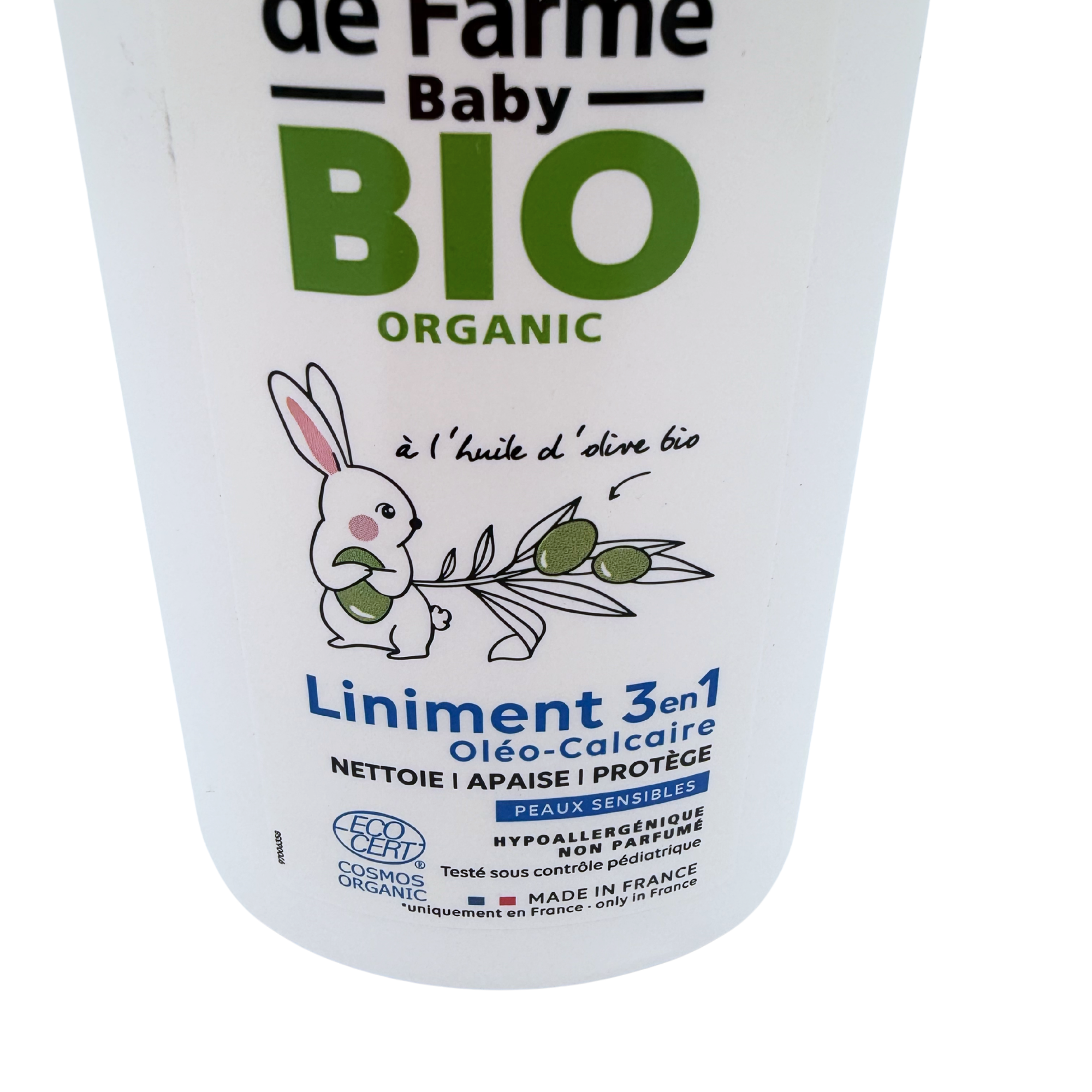 Liniment oléo-calcaire bio 3 en 1 — 500 ml