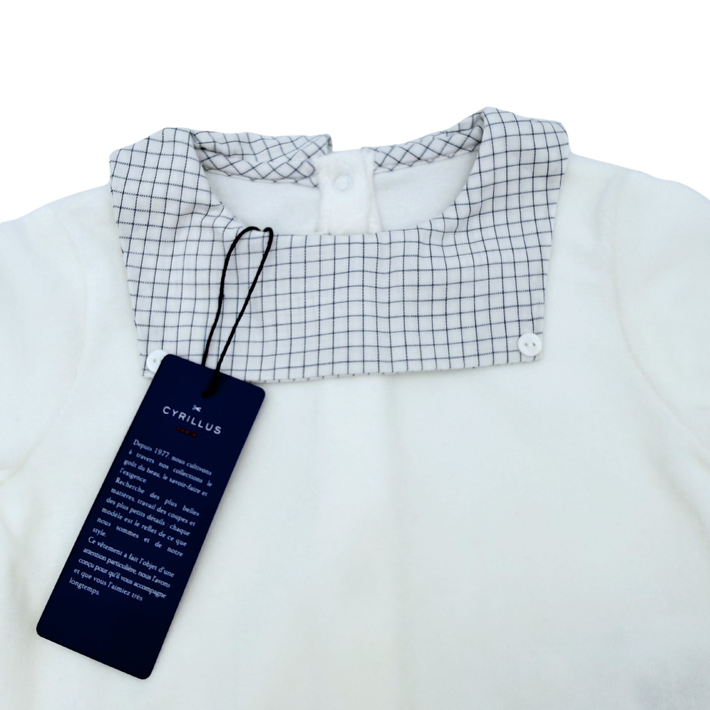 Pyjama velours blanc - 18 mois