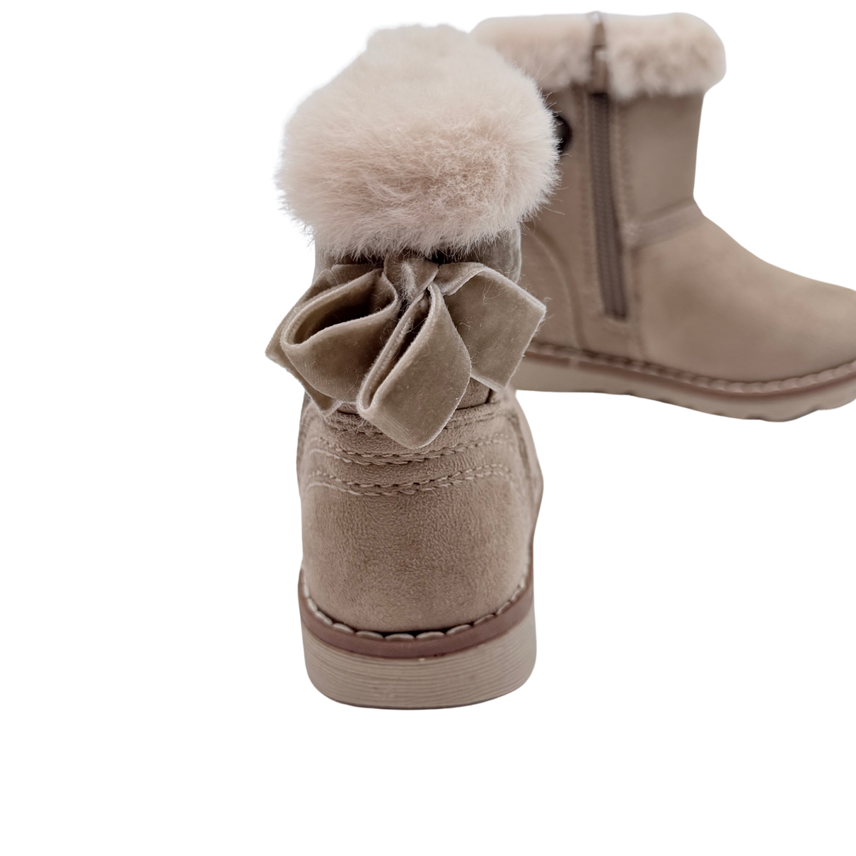Bottines fourrées beige - 22