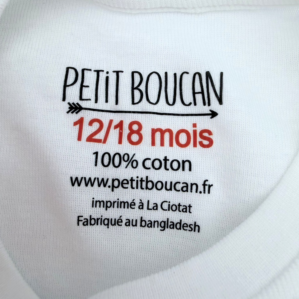 Body manches courtes "Droit au bib" — 12-18 mois
