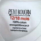 Body manches courtes "Droit au bib" — 12-18 mois